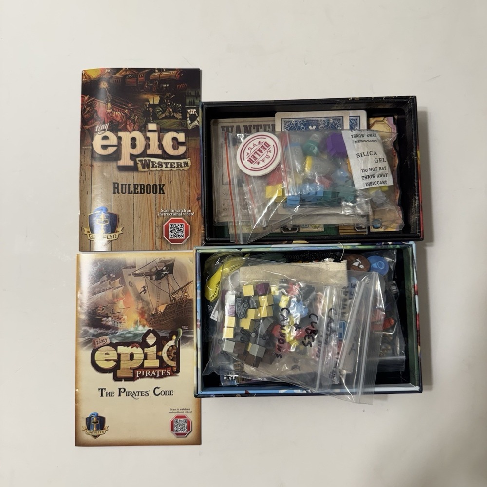 Tiny Epic Pirates & Western Board Game Card Game Complete Gamelyn - Picture 3 of 8
